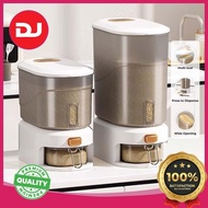 【DJ】5-10KG AUTOMATIC RICE DISPENSER WITH RINSING CUP SMART RICE DISPENSER RICE STORAGE RICE BUCKET