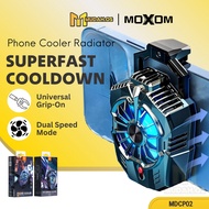 MOXOM Silent Phone Cooler Wired Cold Mobile Radiator Gaming Super Cool Mini Fan Cooling Pad MDCP02