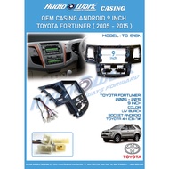 Toyota Fortuner 2005-2015 9 Inch Android Player Casing (UV Black) Ready Stock