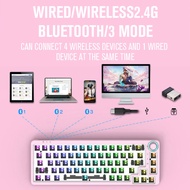 TOM680 Mechanical Keyboard DIY Kit Hotswap 3 modes bluetooth Wired 2.4G wireless RGB Light TM680