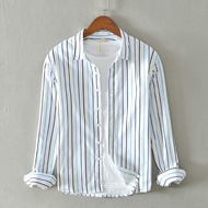 Sơ Mi Nam Dài Tay Kiểu Hàn Quốc Phối Sọc 3D Thời Trang ARIC-MENLUXURY Cực Hot