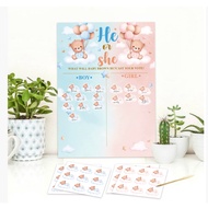 ☆Next Day Delivery☆ Gender Party Gender Party Poster Guess Gender Game Guess Gender Game Gender Gend