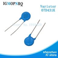 10PCS 07D431K Piezoresistor 7D431K 430V Varistor Resistor