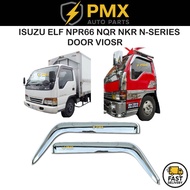 【ISUZU ELF NPR66 HICOM N-SERIES NQR NKR Door Visor Chrome】| High Quality | ISUZU / HICOM Accessories