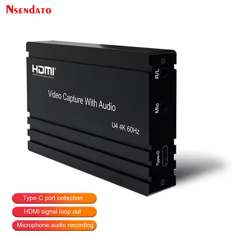 HDMI video capture 4K 60hz Type C With Audio HDMI to Type-c Gaming Video Capture Card For OBS Vmix L