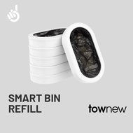 Townew Smart Trash Bin T3 Refill Rings [6 Rings/ Box, Integrated Design, Easy Install, PP Material]