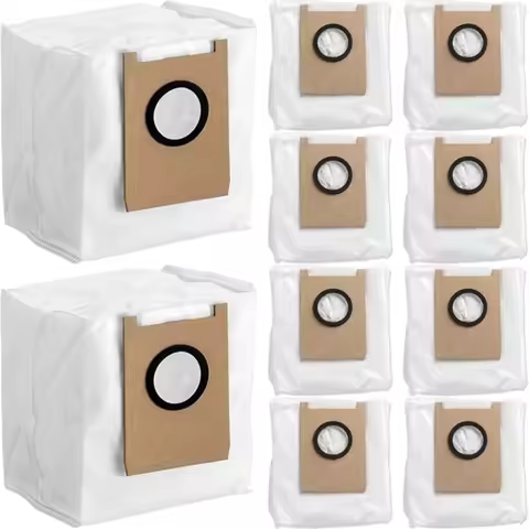 10-Pack eufy E20 Dust Bags, Compatible with Eufy 3-in-1 E20 Robot Vacuum Cleaner, 3L Large Capacity 