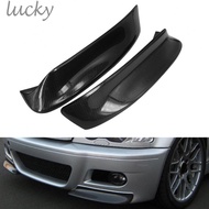 LUCKY~Front Bumper Splitter Spoiler for BMW 3 Series E46 For M3 1998 to 2006 Black ABS