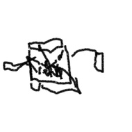 Children's work picture siren head rectangular head