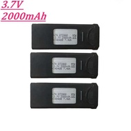 全新，全新， แบตเตอรี่โดรน 3.7V 2000mAh ที่ได้รับการอัพเกรดสำหรับ LSRC S2S RC Qudcopter แบตเตอรี่อะไหล่คุณ