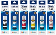 EPSON 057 Black / Cyan / Magenta / Yellow / Light Cyan / Light Magenta หมึกเอปสันของแท้ 6 สี