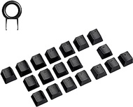 Hallsen Metal Keycaps Mechanical Gaming Keyboard Keycaps (WASD+1-6+DIR.+ESC) for FPS &amp; MOBA, Custom 60% Keycaps Kit with Key Puller for Mechanical Keyboard Cherry Mx Switches (Black)