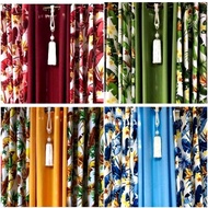 3ft-4ft 3in1/1pc bergonia ring curtain cretona/katrina fabric