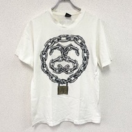 Stussy 短袖印花 T 卹，白色，M 碼，古著。