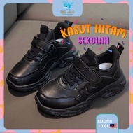 🐳Kasut Hitam Sekolah Rendah Primary School Children's Black Shoes Boy Girl Children's School Black S