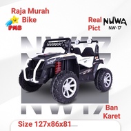 Mobil Aki Jeep Nuwa NW 17 Mobil Aki Anak Mobilan Aki Jeep Nuwa NW17 12V Ban Karet 4X4 Mobilan Aki Je