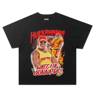 ( BIG SIZE ) VINTAGE SMACKDOWN HULK HOGAN T-SHIRT - HULKMANIA UNISEX/ OVERSIZE/ /