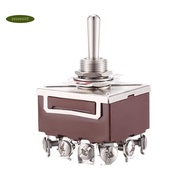 AC 380V 10A ON/OFF/ON 3 Positions 12 Pin Latching Toggle Switch 4PDT
