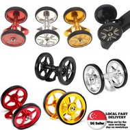 Brompton Mudguard Double Wheel Easy Wheels Rear Mudguard Fender Rollers Ezwheel for Brompton Fold Bi