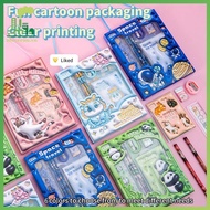 uloverun 6in1 Stationery Set 3D Cartoon Handheld Stationery Set Children's Learning Gift Box Learnin