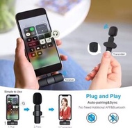 麥克風 #type C/iphone plug- #一拖一/一拖二—K9 Wireless Lavalier Microphone Mobile Phone