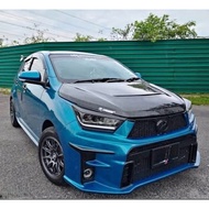 PERODUA AXIA 23-25 GR BUMPER BODYKIT / FL5 DESIGN BONNET