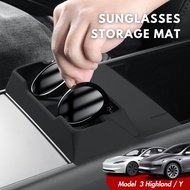 Tesla 2025 Model 3 Highland/Y Juniper Sunglasses Storage Mat Silicone Non Slip Design Storage Case