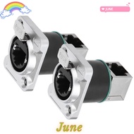 JUNE1 2 Pcs RJ45 Angled Connector, Zinc Alloy Chrome Plating Shell 8P8C Interface RJ45 Aviation Plug