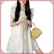 (Fashion_2)  Casual Ditsy Floral Tiered Layer Draped Dress for Women L177AD880