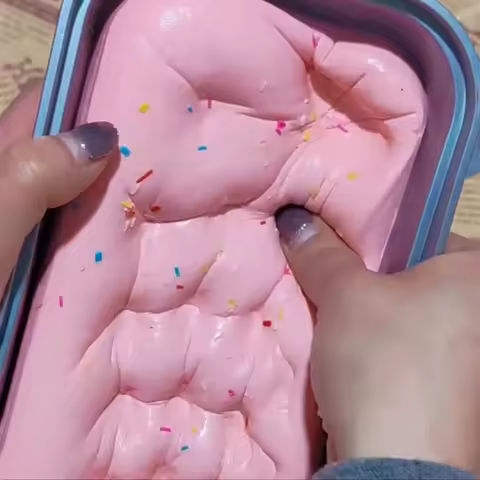 Squishy Sticky Box Cake Ornament Sensory Fidget Squishy Box Cake Squishy Slow Rising Squishy Anti St