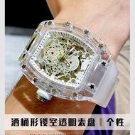 Fdfd [2021] Bugatti Transparent Richard Skeleton Automatic Mechanical Watch Fashion Waterproof Mille