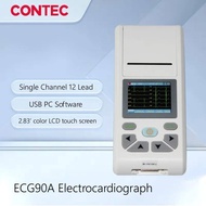 CONTEC ECG90A Touch Electrocardiograph 1 channel EKG Machine New Handheld ECG Monitor PC software