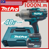 MAKITA MtPro 1000NM Cordless Impact Wrench Gun Brushless 2600RPM Torque Ratchet Heavy DutyBattery