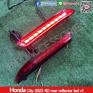 ทับทิมท้าย City 2023 2024 ทับทิมท้าย มีไฟ หรี่ เบรก ไฟเลี้ยว ไฟ 3 step สำหรับ 4 ประตู V1 ตัว minor c