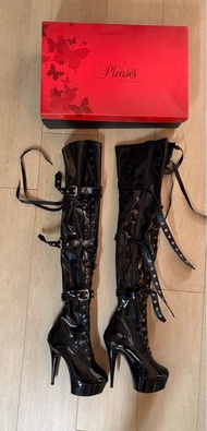 Pleaser 鋼管舞靴 pole boots over knee