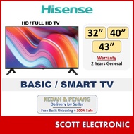 Hisense 32" 40" 43" Full HD Smart Tv Led Tv
