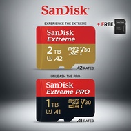 SanDisk Extreme® microSDXC™ UHS-I CARD (128GB/256GB/512G/1TB) Micro SD Card A2 100MB/s U3 4K