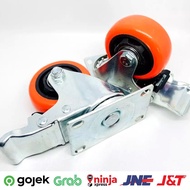 Orange Trolley Showcase Caster Wheels Caster Wheels Orange Caster Wheels Rubber Wheels castor Wheels