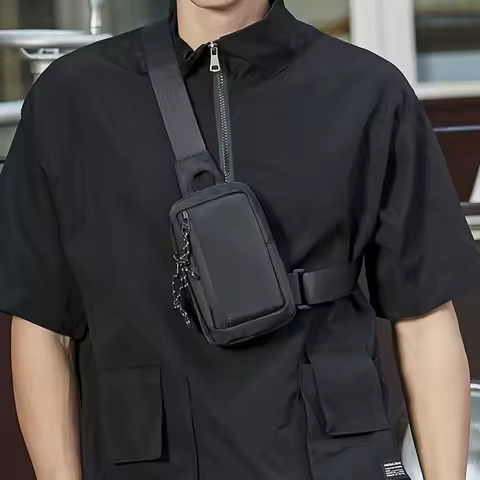 Men Chest Bag Mens Shoulder Body Bag Oxford Fashion Man Side Sling Crossbody Bag for Male 2024 Casua