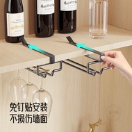 Goblet Hanging Perforated Cabinet Shelf Goblet Holder Wine Red Free Household Shelf Storage Wine Gla