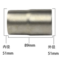 ஐ 60Mm To Motorcycle Exhaust Pipe Adapter Caliber Triangle Welding Port 51Mm Stainless Steel