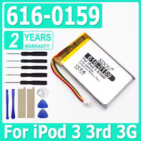 For iPod 3 battery 616-0159 1250mAh Battery For iPod 3 3G 3rd Generation A1040 + Free Tools