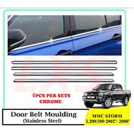 Mitsubishi Storm L200/300 2002 - 2008 Window Trim Chrome Lining / Door Belt Moulding