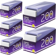 200 Card Sleeves Top Loads for Cards Toploads for Cards Baseball Card Sleeves Hard Plastic 3" x 4" B