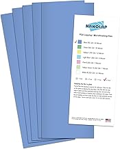 PSA Lapping Film, 5 Pc 40 Micron (300 Grit) Adhesive Polishing Paper, 4-1/4” x 11” Microfinishing Fi