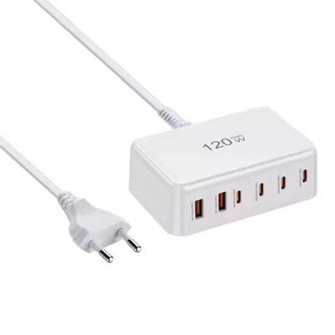 MultiPort 120W GaN USB C Fast Charger Charging Hub Phone Quick Charger Adapter for iPhone Samsung Xi