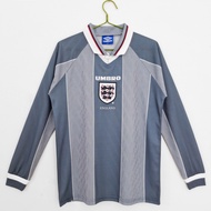 England Long sleeve Jersey 1996 BECKHAM GASCOIGNE SHEARER Player version AAA high quality Custom T-s