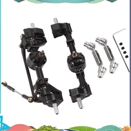 2Pcs Front and Rear Portal Axle with Metal Drive Shaft for  C14 C24 C24-1 C34 C44 B14 B24 1/16 RC Ca