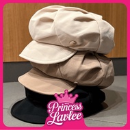 PL T6597 Octagonal Design Beret Hat Women's Beret Hat Women's Newsboy Style Stylish Woman Beret News