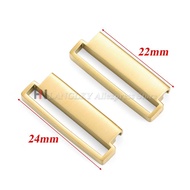 2pcs 20mm to 22mm 22mm to 24mm Quick Release Stainless Steel Watch Connector Milanese Nylon Watch St